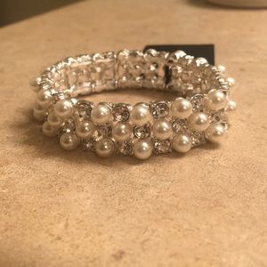 Pearl/Rhinestone combo bracelet